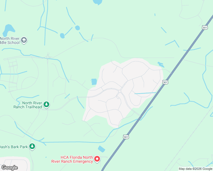 map of restaurants, bars, coffee shops, grocery stores, and more near 12203 Kingsley Trail in Parrish