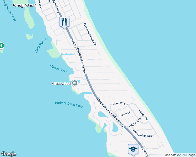 map of restaurants, bars, coffee shops, grocery stores, and more near 1515 Wyn Cove Drive in Vero Beach
