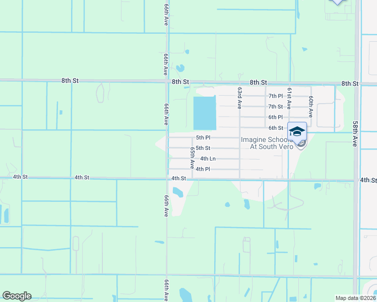 map of restaurants, bars, coffee shops, grocery stores, and more near 505 65th Avenue in Vero Beach