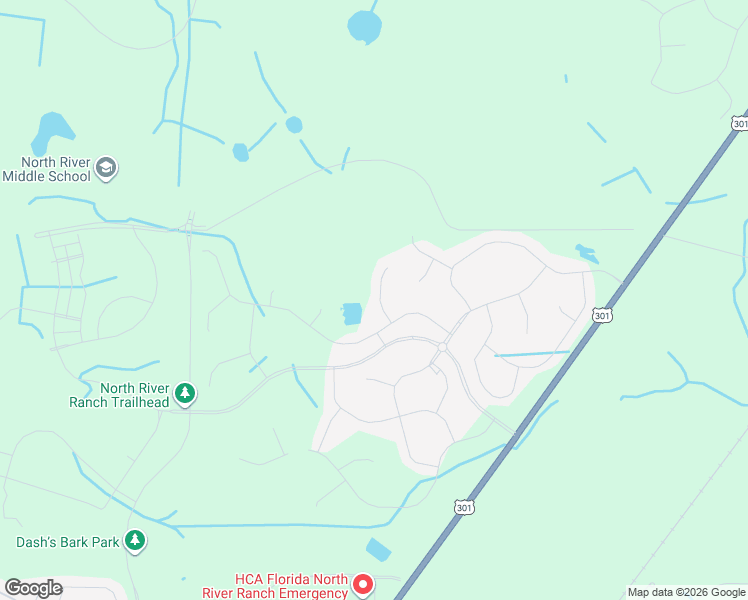 map of restaurants, bars, coffee shops, grocery stores, and more near 12203 Kingsley Trail in Parrish