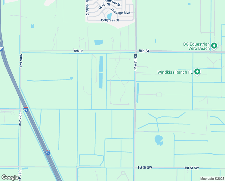 map of restaurants, bars, coffee shops, grocery stores, and more near 460 Pittman Avenue in Vero Beach