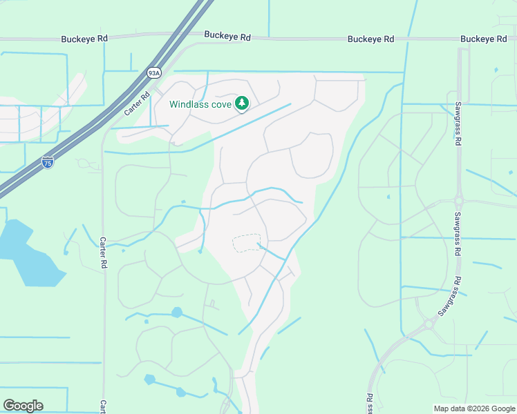 map of restaurants, bars, coffee shops, grocery stores, and more near 10500 Carter Road in Manatee