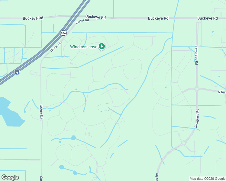 map of restaurants, bars, coffee shops, grocery stores, and more near 10500 Carter Road in Manatee