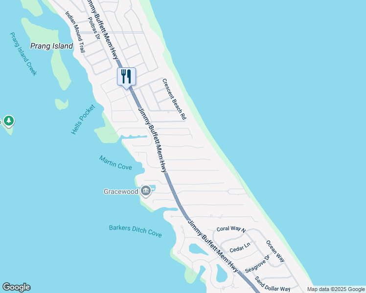 map of restaurants, bars, coffee shops, grocery stores, and more near 1465 Treasure Cove Lane in Vero Beach