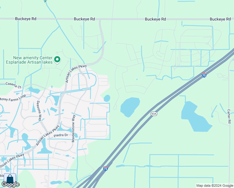 map of restaurants, bars, coffee shops, grocery stores, and more near Interstate 75 in Palmetto