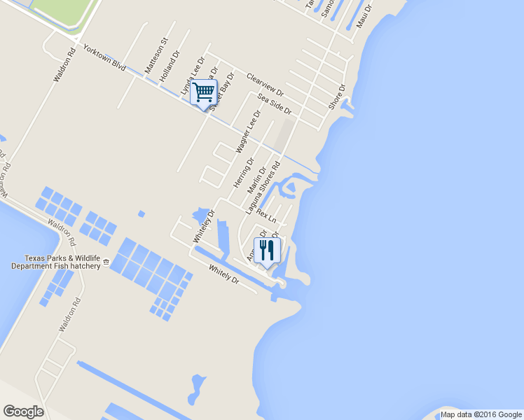 map of restaurants, bars, coffee shops, grocery stores, and more near 4042 Summit Drive in Corpus Christi