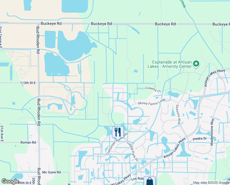 map of restaurants, bars, coffee shops, grocery stores, and more near 11301-11999 Oneil Road in Palmetto