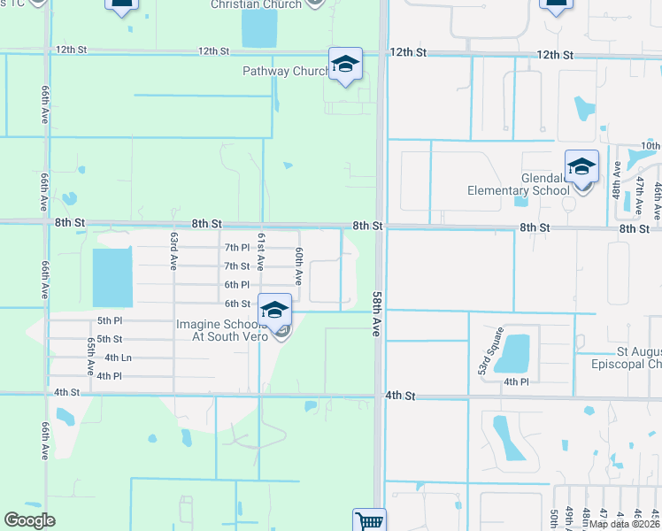 map of restaurants, bars, coffee shops, grocery stores, and more near 754 Carriage Lake Way in Vero Beach