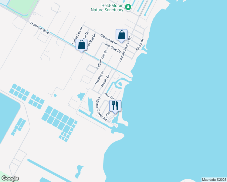 map of restaurants, bars, coffee shops, grocery stores, and more near 4025 Walker Drive in Corpus Christi