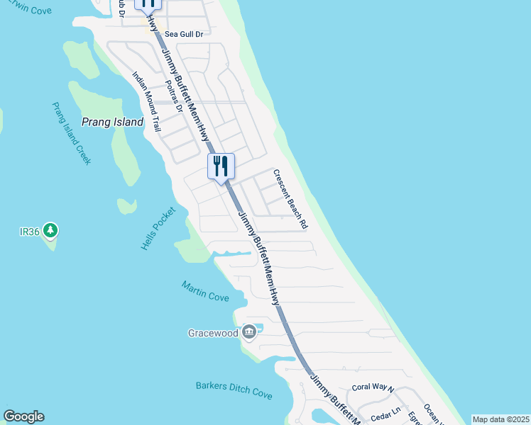map of restaurants, bars, coffee shops, grocery stores, and more near 925 Tabago Terrace in Vero Beach