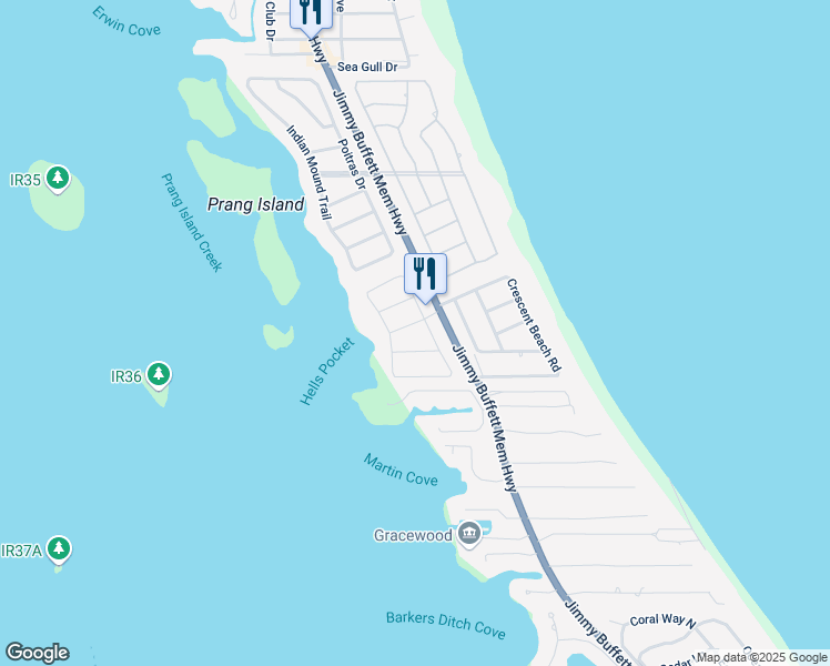 map of restaurants, bars, coffee shops, grocery stores, and more near 995 Windsong Way in Vero Beach