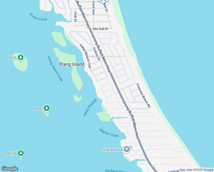 map of restaurants, bars, coffee shops, grocery stores, and more near 1140 Leeward Lane in Vero Beach