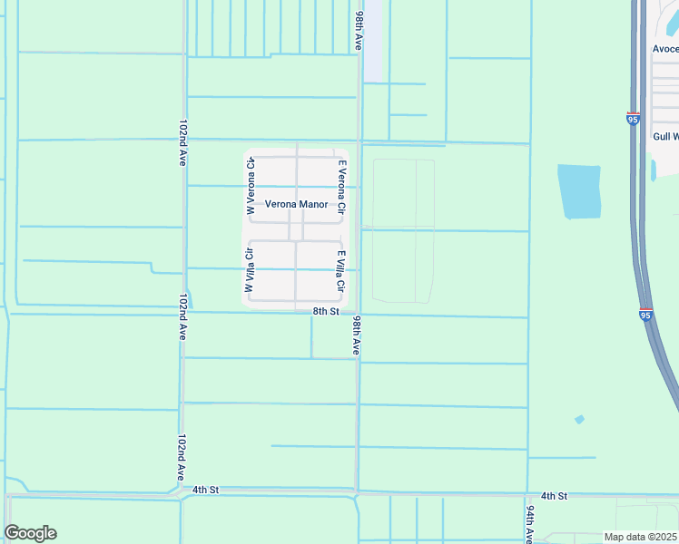 map of restaurants, bars, coffee shops, grocery stores, and more near 9901 East Villa Circle in Vero Beach