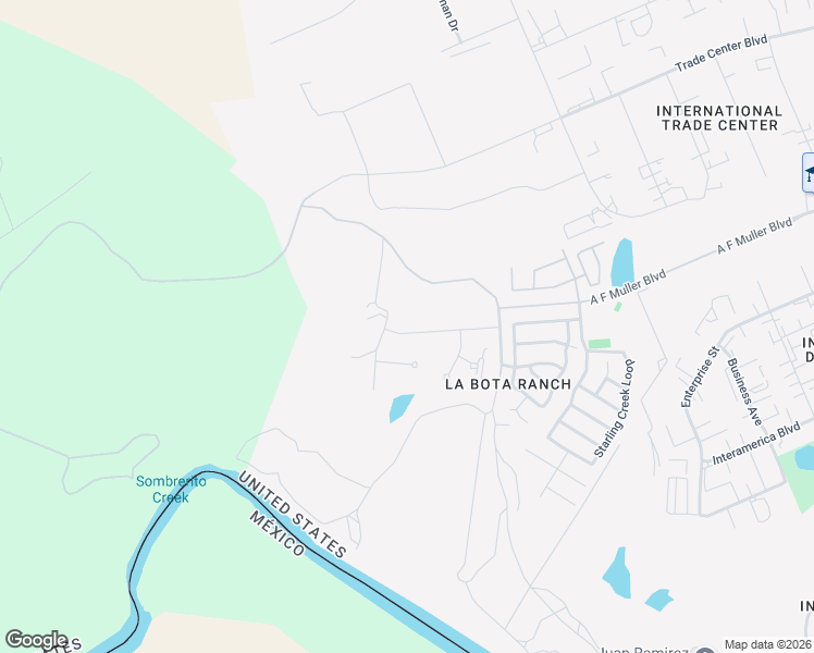 map of restaurants, bars, coffee shops, grocery stores, and more near 110 Cardinal Lane in Laredo