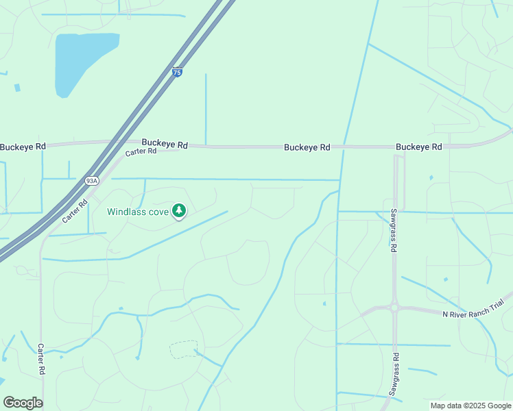 map of restaurants, bars, coffee shops, grocery stores, and more near Buckeye Road in Palmetto