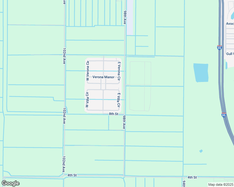map of restaurants, bars, coffee shops, grocery stores, and more near 9898 East Villa Circle in Vero Beach