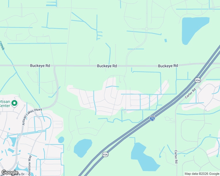 map of restaurants, bars, coffee shops, grocery stores, and more near 7090 Buckeye Road in Palmetto