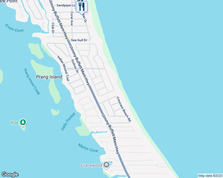 map of restaurants, bars, coffee shops, grocery stores, and more near 1013 Olde Doubloon Drive in Vero Beach