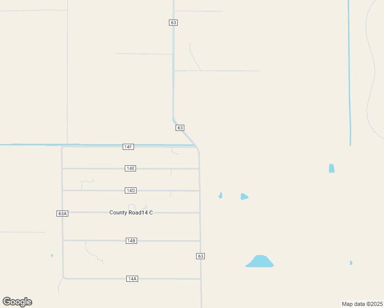 map of restaurants, bars, coffee shops, grocery stores, and more near 2877 County Road 14F in Bishop