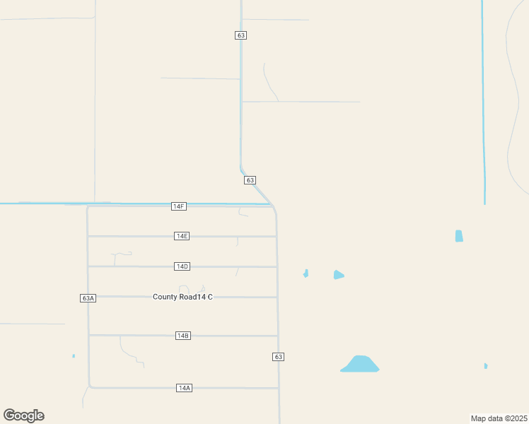 map of restaurants, bars, coffee shops, grocery stores, and more near 2877 County Road 14F in Bishop