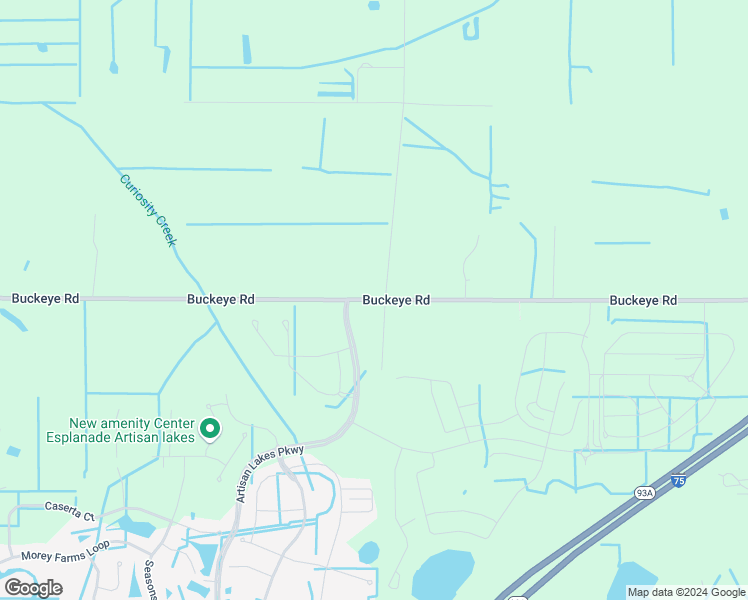 map of restaurants, bars, coffee shops, grocery stores, and more near 6378 Buckeye Road in Palmetto