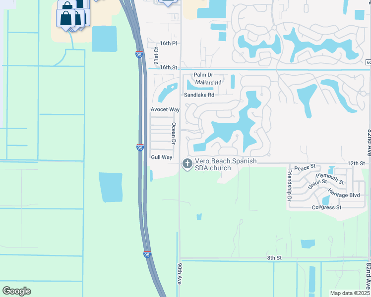 map of restaurants, bars, coffee shops, grocery stores, and more near 480 Bimini Cay Circle in Vero Beach