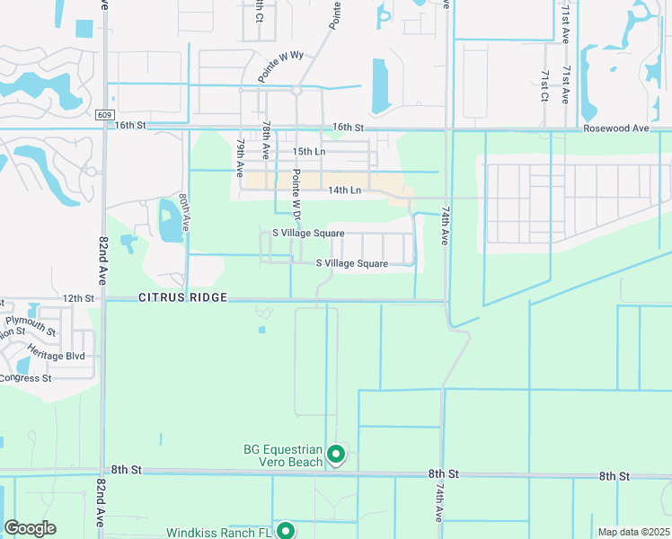 map of restaurants, bars, coffee shops, grocery stores, and more near 7607 South Village Square in Vero Beach