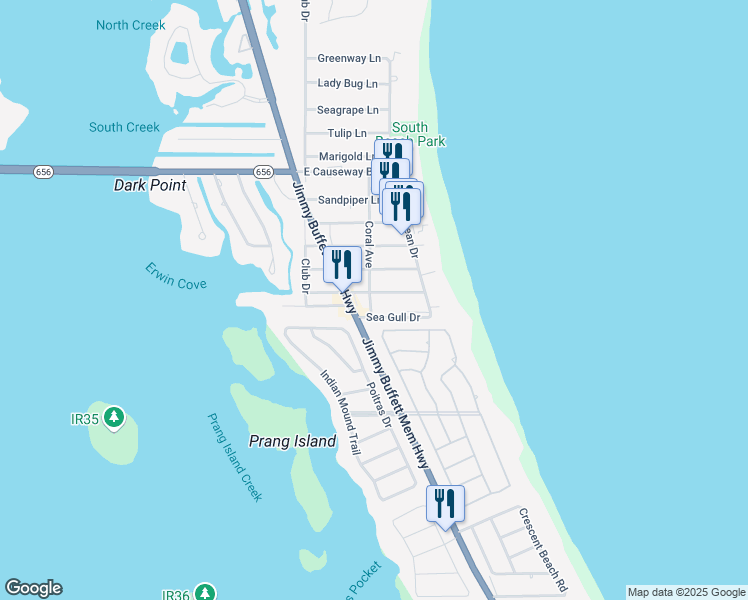map of restaurants, bars, coffee shops, grocery stores, and more near 916 Turtle Cove Lane in Vero Beach