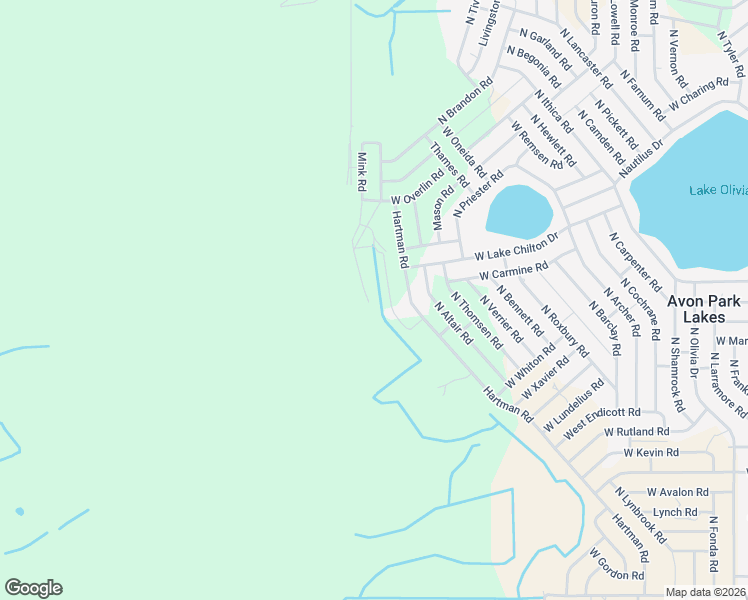 map of restaurants, bars, coffee shops, grocery stores, and more near 2300 Mink Road in Avon Park