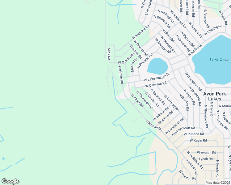 map of restaurants, bars, coffee shops, grocery stores, and more near 2300 Mink Road in Avon Park