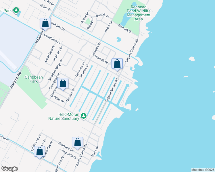 map of restaurants, bars, coffee shops, grocery stores, and more near 3202 Catcay Drive in Corpus Christi