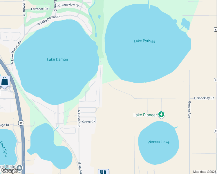 map of restaurants, bars, coffee shops, grocery stores, and more near 214 East Shockley Road in Avon Park