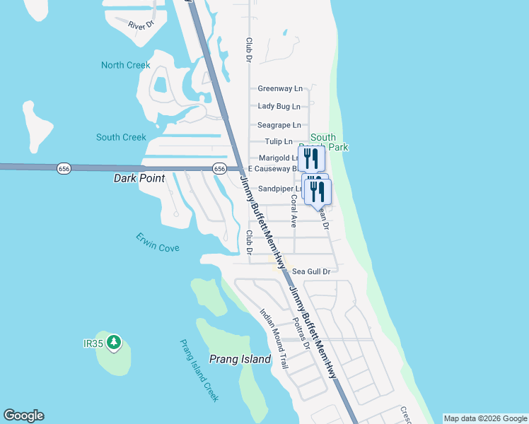 map of restaurants, bars, coffee shops, grocery stores, and more near 908 Jasmine Lane in Vero Beach
