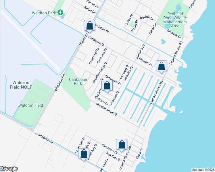 map of restaurants, bars, coffee shops, grocery stores, and more near 430 Pleiades Place in Corpus Christi