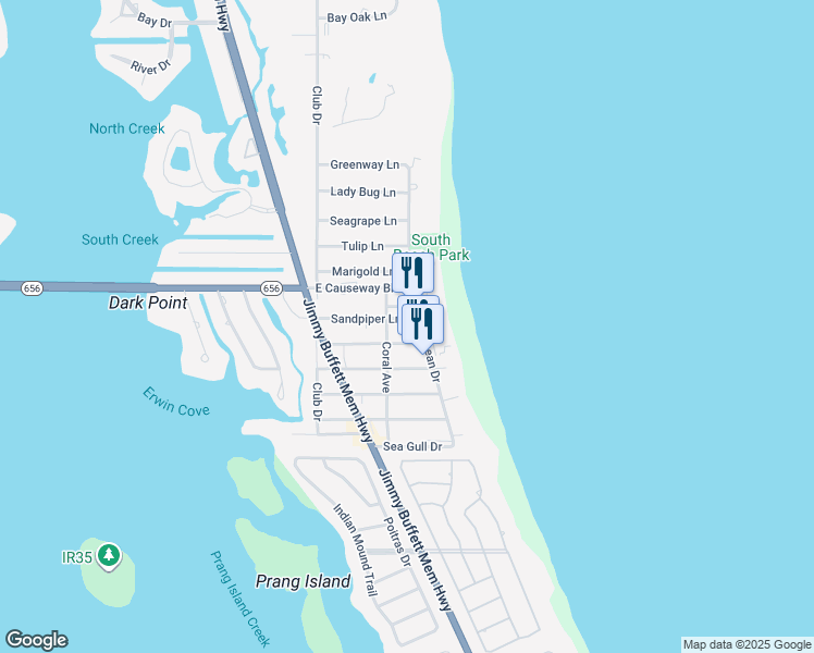 map of restaurants, bars, coffee shops, grocery stores, and more near 917 Sandpiper Lane in Vero Beach