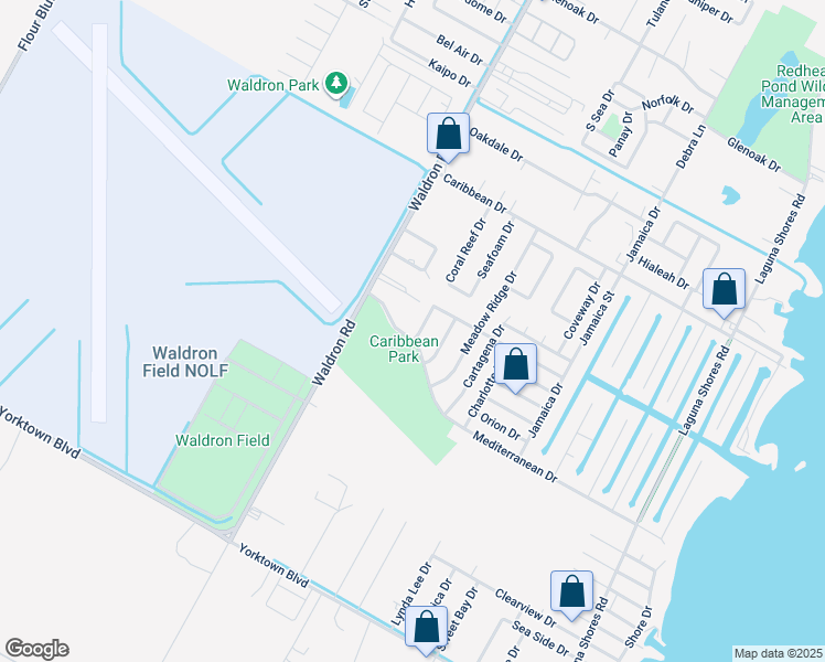 map of restaurants, bars, coffee shops, grocery stores, and more near 3334 Otranto Drive in Corpus Christi