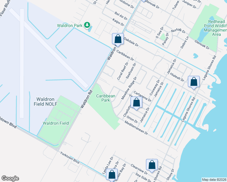 map of restaurants, bars, coffee shops, grocery stores, and more near 3310 Celon Drive in Corpus Christi