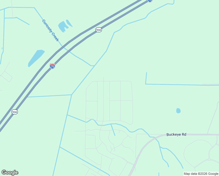 map of restaurants, bars, coffee shops, grocery stores, and more near Buckeye Road in Parrish