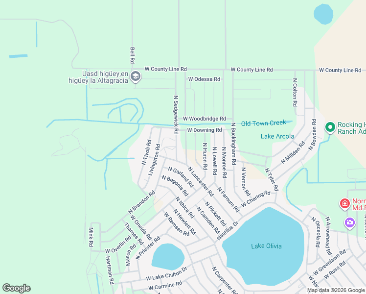 map of restaurants, bars, coffee shops, grocery stores, and more near 2941 North Warwick Road in Avon Park