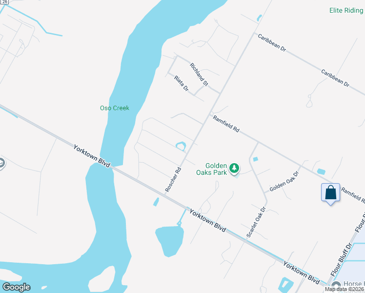 map of restaurants, bars, coffee shops, grocery stores, and more near 2110 Shadi St in Corpus Christi