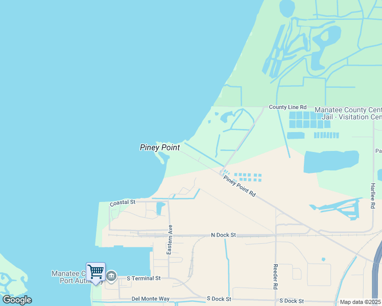 map of restaurants, bars, coffee shops, grocery stores, and more near 822 Piney Point Road in Palmetto