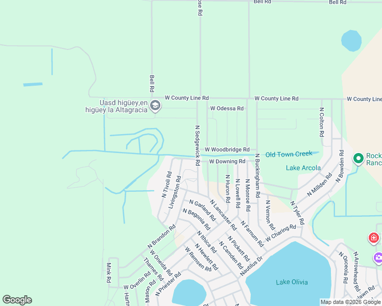 map of restaurants, bars, coffee shops, grocery stores, and more near 3150 North Tivoli Road in Avon Park