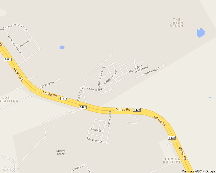 map of restaurants, bars, coffee shops, grocery stores, and more near 1610 Shoke Port Street in Laredo