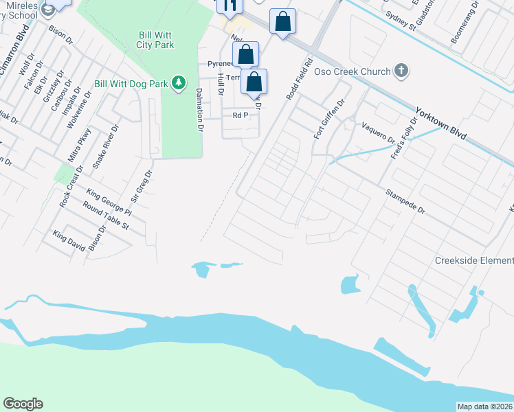 map of restaurants, bars, coffee shops, grocery stores, and more near 7225 Repcon Drive in Corpus Christi