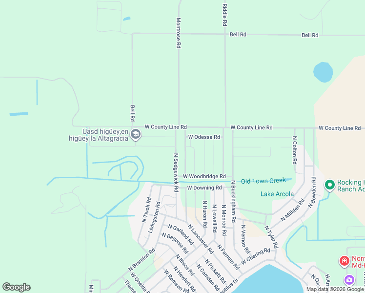 map of restaurants, bars, coffee shops, grocery stores, and more near 3215 North Amherst Road in Avon Park