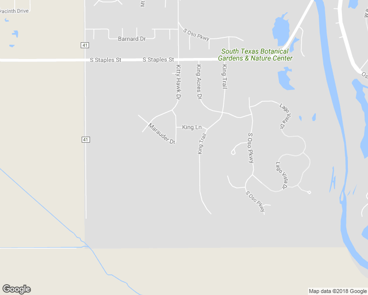 map of restaurants, bars, coffee shops, grocery stores, and more near 5838 Nemesis Road in Corpus Christi