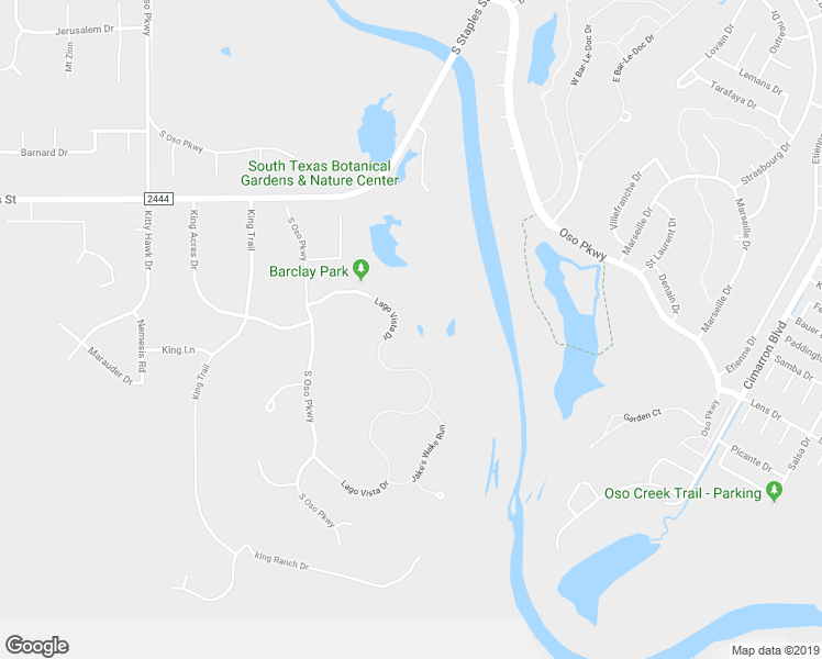 map of restaurants, bars, coffee shops, grocery stores, and more near 5826 Lago Vista Drive in Corpus Christi