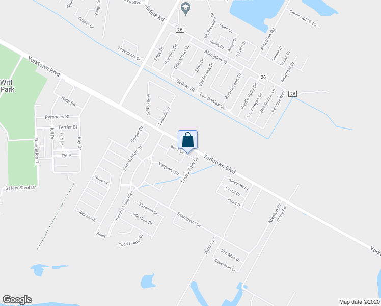 map of restaurants, bars, coffee shops, grocery stores, and more near 7446 Bar T Drive in Corpus Christi