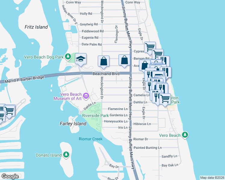 map of restaurants, bars, coffee shops, grocery stores, and more near in 