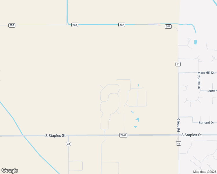 map of restaurants, bars, coffee shops, grocery stores, and more near 753 Buffalo Creek Drive in Corpus Christi